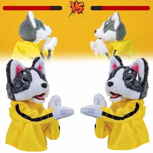 2024 New Dog Boxing Hand Puppet Toy - Feelings Family Hand Puppets,Toddler Animal Toy with Sounds and Boxing Action, Husky Hand Puppets Toys for Birthday Gifts, Family Games (2PCS) von CLOUDEMO