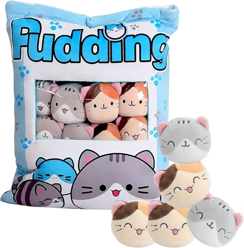 CLZEPHYR Katze Plüsch Kissen, Pudding Kissen, Abnehmbare Spielzeug Katze Spielzeug Pudding Katze Kissen Kissen Katze Kawaii Plush Kinder Katzen Cute Pillow für Jugendliche Mädchen Kinder CLZEPHYR Katze Plüsch Kissen, Pudding Kissen, Abnehmbare Spielzeug Katze Spielzeug Pudding Katze Kissen Kissen Katze Kawaii Plush Kinder Katzen Cute Pillow für Jugendliche Mädchen Kinder von CLZEPHYR