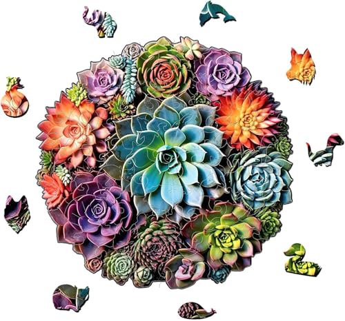 Holzpuzzle Erwachsene, Puzzle 200 Teile, Succulent Plant Holzpuzzle, Holzpuzzle Tiere für Erwachsene und Kinder, Unregelmäßige und Einzigartige Rätsel, Puzzle Erwachsenes, Holzpuzzle Tierform Holzpuzzle Erwachsene, Puzzle 200 Teile, Succulent Plant Holzpuzzle, Holzpuzzle Tiere für Erwachsene und Kinder, Unregelmäßige und Einzigartige Rätsel, Puzzle Erwachsenes, Holzpuzzle Tierform von CLZEPHYR