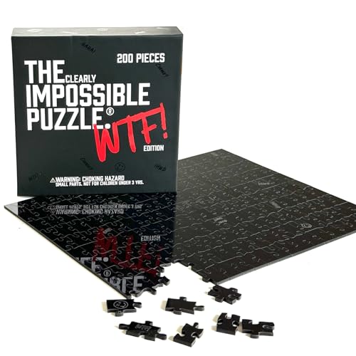The Clearly Impossible Puzzle, schwieriges Puzzle für Erwachsene, klar, lustig, cool, das wohl schwierigste Puzzle, 200 Teile WTF-Edition The Clearly Impossible Puzzle, schwieriges Puzzle für Erwachsene, klar, lustig, cool, das wohl schwierigste Puzzle, 200 Teile WTF-Edition von CM Originals