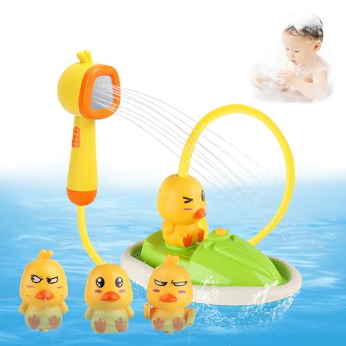 Elektrische Wasserstrahl Ente Badespielzeug - wasserdichte Batterie Box, Baby Happy badewannenspielzeug, DREI Arten von Sprühmodus Wasser Spielzeug, Bath Toy Sicheres Baby Dusche wassersprühspielzeug von CMANLNYK