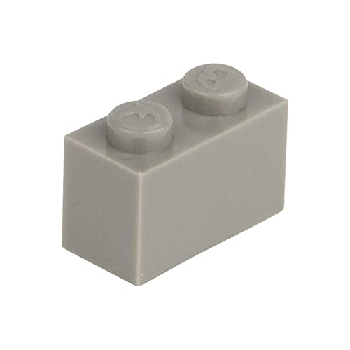 CMC imports 50 Klemmbausteine Bausteine 1x2 Noppen Kompatibel freie Auswahl 34 Farben (280 - Grau) von CMC imports