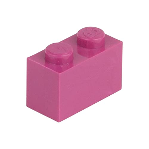 CMC imports 50 Klemmbausteine Bausteine 1x2 Noppen Kompatibel freie Auswahl 34 Farben (824 - Magenta) von CMC imports