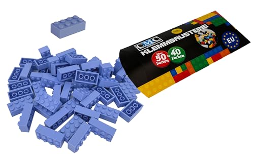 CMC imports 50 Klemmbausteine Bausteine 2x4 Noppen Kompatibel Bricks 8 Noppen freie Auswahl 34 Farben (452 - Lavendel) von CMC imports