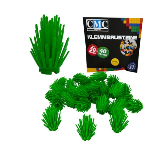 CMC imports 10 x Strauch Pflanze Busch Klemmbausteine vers. Farben zur Auswahl Hecke Bausteine Noppensteine (Grün / 111) von CMC imports