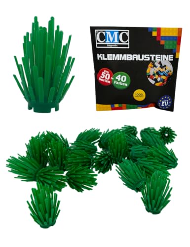 CMC imports 10 x Strauch Pflanze Busch Klemmbausteine vers. Farben zur Auswahl Hecke Bausteine Noppensteine (Grün / 180) von CMC imports