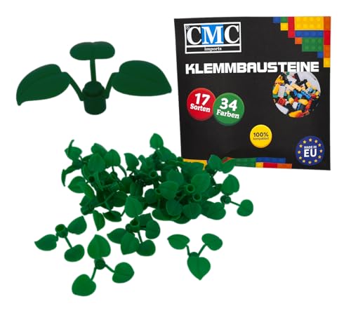 CMC imports 20 x Pflanze Klemmbausteine Bausteine Kompatibel mit 3 großen Blättern Blumen für Garten City Deko Wald Grün 6255 CMC imports 20 x Pflanze Klemmbausteine Bausteine Kompatibel mit 3 großen Blättern Blumen für Garten City Deko Wald Grün 6255 von CMC imports