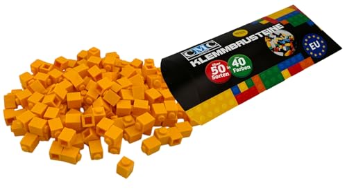 CMC imports 200 Klemmbausteine Briks Bausteine 1x1 Noppen Kompatibel freie Auswahl 34 Farben (Dunkel - Gelb / 242) von CMC imports