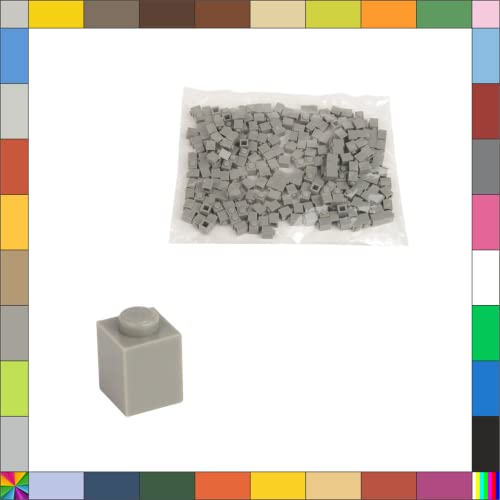 CMC imports 200 Klemmbausteine Briks Bausteine 1x1 Noppen Kompatibel freie Auswahl 34 Farben (Grau / 280) von CMC imports