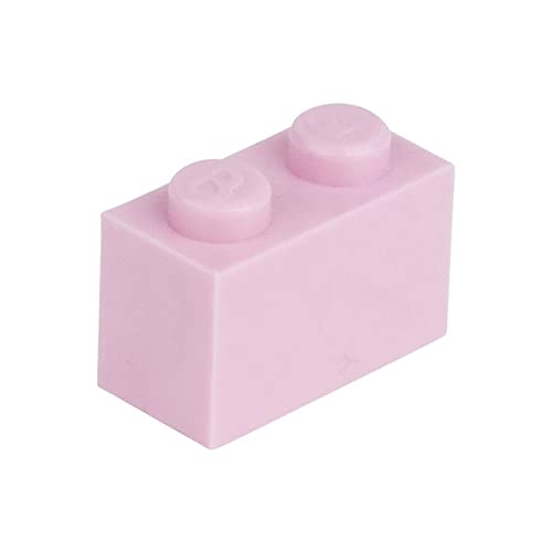 CMC imports 50 Klemmbausteine Bausteine 1x2 Noppen Kompatibel freie Auswahl 34 Farben (970 - Hell - Rosa) von CMC imports