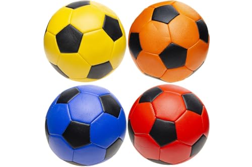CMC imports Kinder Fußbälle No.5 – Ø 23 cm – Spielbälle in bunten Farben – Kunstleder aufblasbar – Für Garten, Pool, Scwimmbad, Schule & Freizeit – Spielball-Einzeln oder als 4er Set (4er Pack CMC imports Kinder Fußbälle No.5 – Ø 23 cm – Spielbälle in bunten Farben – Kunstleder aufblasbar – Für Garten, Pool, Scwimmbad, Schule & Freizeit – Spielball-Einzeln oder als 4er Set (4er Pack von CMC imports