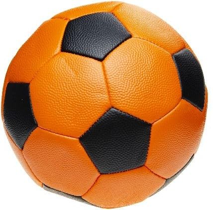 CMC imports Kinder Fußbälle No.5 – Ø 23 cm – Spielbälle in bunten Farben – Kunstleder aufblasbar – Für Garten, Pool, Scwimmbad, Schule & Freizeit – Spielball-Einzeln oder als 4er Set (Orange) von CMC imports