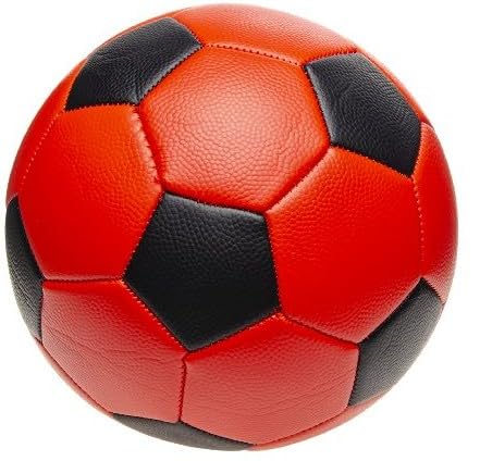 CMC imports Kinder Fußbälle No.5 – Ø 23 cm – Spielbälle in bunten Farben – Kunstleder aufblasbar – Für Garten, Pool, Scwimmbad, Schule & Freizeit – Spielball-Einzeln oder als 4er Set (Rot) von CMC imports