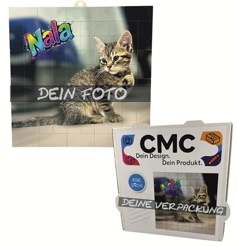 CMC imports Personalisierbares Klemmbaustein-Foto-Puzzle 84 TLG. – Dein Bild/Text auf 20×20 Noppen Bauplatte – mit Aufhänger & Geschenkverpackung/Puzzlesteine Personalisierte Bausteine mit Foto CMC imports Personalisierbares Klemmbaustein-Foto-Puzzle 84 TLG. – Dein Bild/Text auf 20×20 Noppen Bauplatte – mit Aufhänger & Geschenkverpackung/Puzzlesteine Personalisierte Bausteine mit Foto von CMC imports