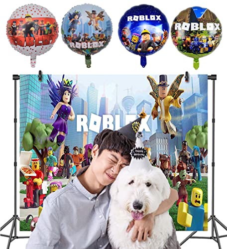 Roblox Geburtstag Party Set - Videospiel Luftballons, Hintergründe, Fotografie Hintergrund, Aluminiumfolie Luftballons Roblox Geburtstag Party Set - Videospiel Luftballons, Hintergründe, Fotografie Hintergrund, Aluminiumfolie Luftballons von CMDXBD
