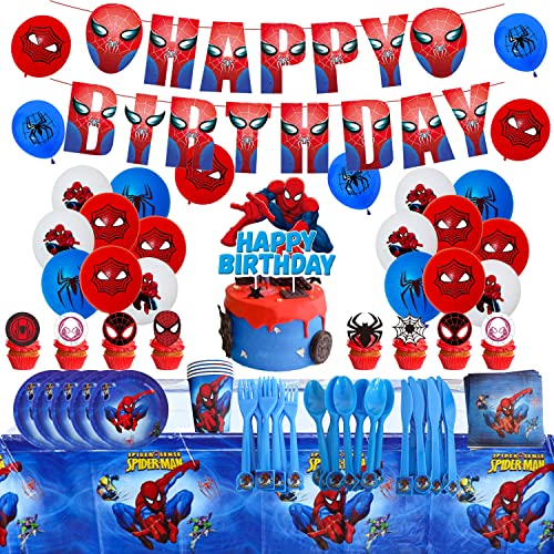 Deko Geburtstag Spiderman Geburtstag Deko Spiderman Luftballons Spiderman Geburtstag Partygeschirr Spiderman Party Deko Spiderman Geburtstagsdeko Spiderman Girlande Spiderman Tortendeko von CMDXBD