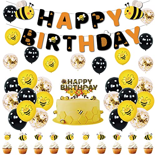 Deko Geburtstag Biene Geburtstag Deko Biene Luftballons Hummel Geburtstag Luftballons Hummel Party Deko Biene Geburtstagsdeko Biene Geburtstag Girlande Biene Kuchendeckel von CMDXBD