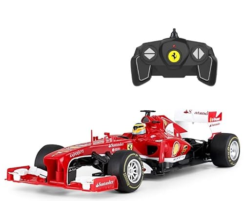 Rotes Ferrari F138 F1 RC Rennwagen (Skala 1:18) Offizielle Lizenz, für Kinder ab 6 Jahren - Ready-to-Race Fahrer - Fernando Alonso + Felipe Massa von CMJ RC CARS