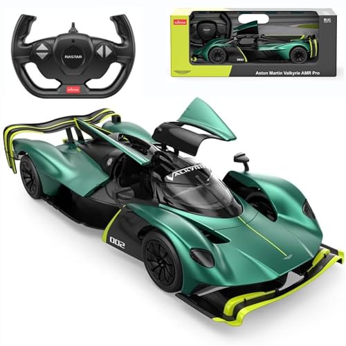 Aston Martin Valkyrie AMR Pro Ferngesteuertes Auto Spielzeug, Maßstab 1:14, Offiziell Lizenziert, Dunkelgrün – Perfektes On-Road RC-Auto für Jungen und Mädchen Aston Martin Valkyrie AMR Pro Ferngesteuertes Auto Spielzeug, Maßstab 1:14, Offiziell Lizenziert, Dunkelgrün – Perfektes On-Road RC-Auto für Jungen und Mädchen von CMJ RC CARS