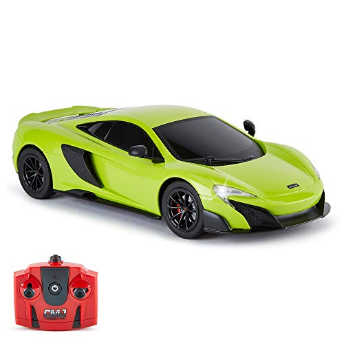 CMJ RC Cars™ McLaren 675LT Offiziell Lizenziertes ferngesteuertes Auto, Maßstab 1:18, Arbeitsscheinwerfer, 2,4 GHz, Grün von CMJ RC CARS