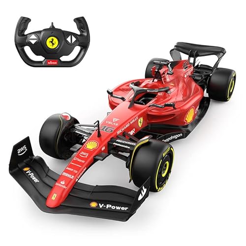 Ferrari F1 F1-75 RC Auto (1:12 Skala) - Fernbedienungsauto für Formel 1 der Saison 2022 Fahrer - Charles Leclerc + Carlos Sainz von CMJ RC CARS