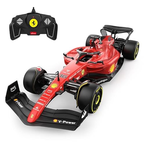 Ferrari F1 F1-75 RC Auto (1:18 Skala) - Fernbedienungsauto für Formel 1 der Saison 2022 Fahrer - Charles Leclerc + Carlos Sainz von CMJ RC CARS