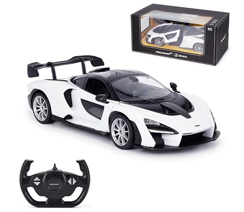 RC Auto | 1:14 2,4GHz Maßstab McLaren Senna, ferngesteuertes R/C Spielzeugauto für Jungen und Kinder, Weiß RC Auto | 1:14 2,4GHz Maßstab McLaren Senna, ferngesteuertes R/C Spielzeugauto für Jungen und Kinder, Weiß von CMJ RC CARS