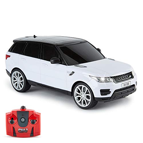 CMJ RC Cars 118GRRW Range Rover Sport Offiziell Lizenziertes ferngesteuertes Auto, Maßstab 1:18, Arbeitsscheinwerfer, 2,4 GHz, Weiß von CMJ RC CARS