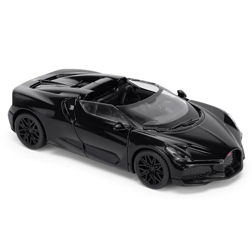 CMJ Bugatti Mistral Roadster Modellauto im Maßstab 1:43 – Glanz-Schwarz | Sammleredition mit hoher Detailtreue | Offiziell Lizenziertes Produkt von CMJ