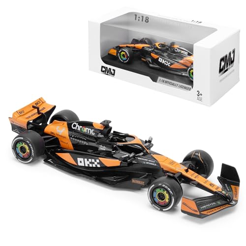 McLaren MCL38 F1 Modellauto im Maßstab 1:18-2024 | Detailliertes Sammlermodell aus Druckguss | Offiziell Lizenziertes Produkt | Miami Grand Prix 2024 von CMJ