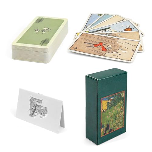 0XBIT Tarotkarten, 78 Stücks Tarot Deck, Tarot Karten Anfaenger Klassisches Retro-Modell, Vorhersagespiel mit Anleitung, für Anfänger, Lustige Karten 0XBIT Tarotkarten, 78 Stücks Tarot Deck, Tarot Karten Anfaenger Klassisches Retro-Modell, Vorhersagespiel mit Anleitung, für Anfänger, Lustige Karten von 0XBIT