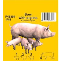 CMK 6248394 1:48 Sow with piglets CMK 6248394 1:48 Sow with piglets von CMK - CZECH MASTER KITS