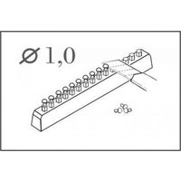 CMK 6410002 Nieten rund Durchmesser 1,0 mm, 60 Stück von CMK - CZECH MASTER KITS
