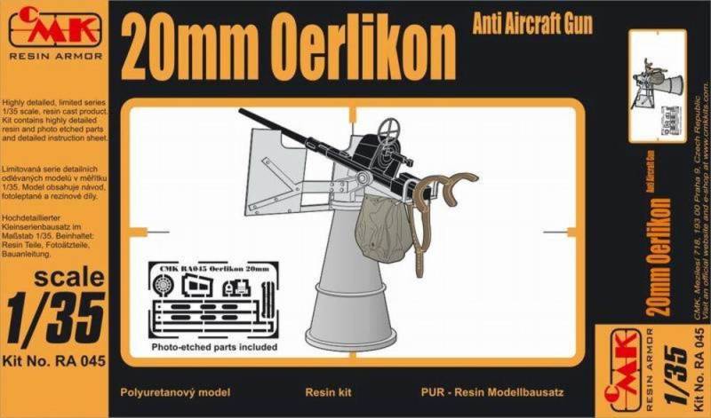 20 mm Oerlikon AA Gun von CMK