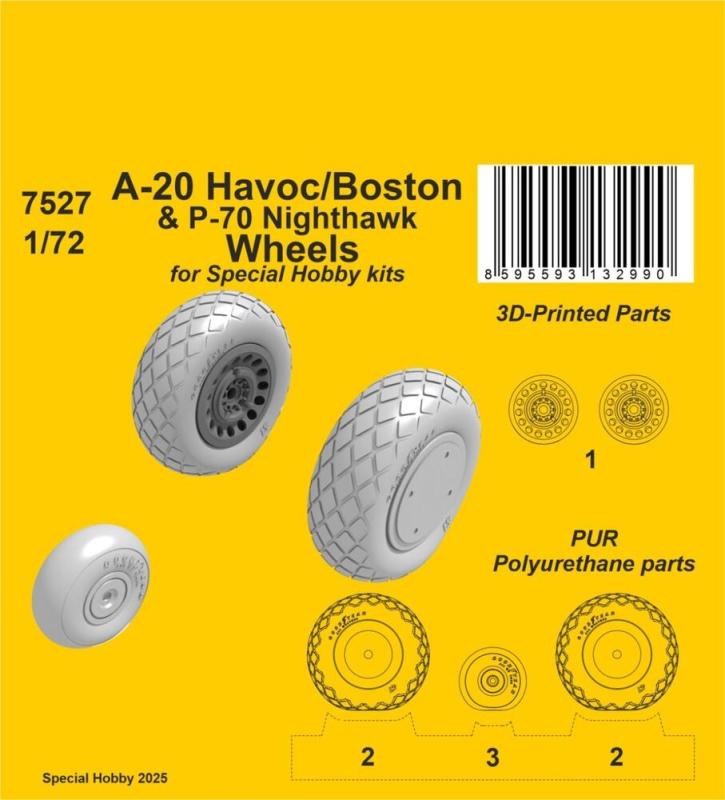A-20 Havoc/Boston/ P-70 Nighthawk - Wheels [Special Hobby] von CMK