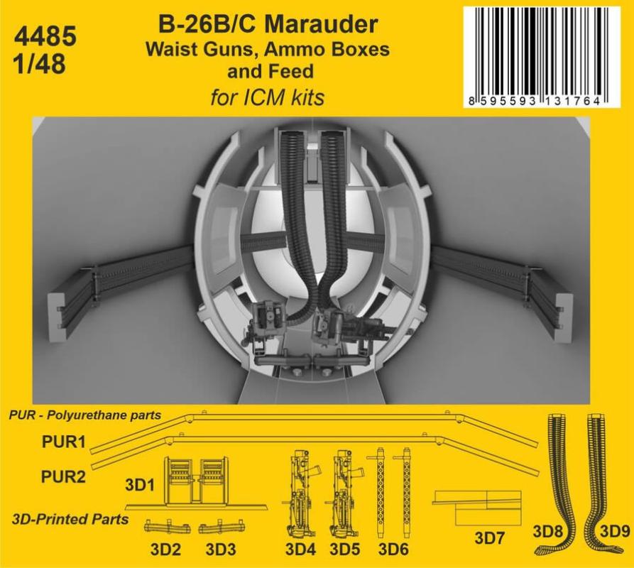 B-26B/C Marauder - Waist Guns, Ammo Boxes and Feed B-26B/C Marauder - Waist Guns, Ammo Boxes and Feed von CMK