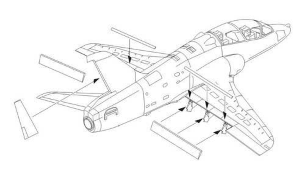 BAe Hawk 100 series - Control surfaces BAe Hawk 100 series - Control surfaces von CMK