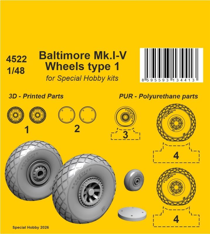 Baltimore Mk.I-V - Wheels [Special Hobby] von CMK