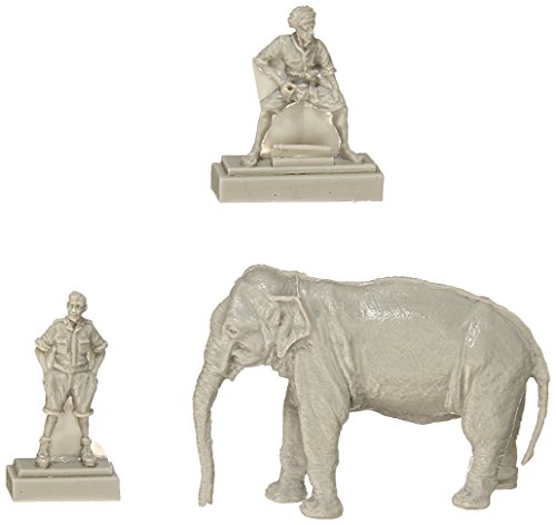 CMK F72327 Figuren Mechanic of India WWII with Mahout (2 fig.+Elephant), Weiß von CMK