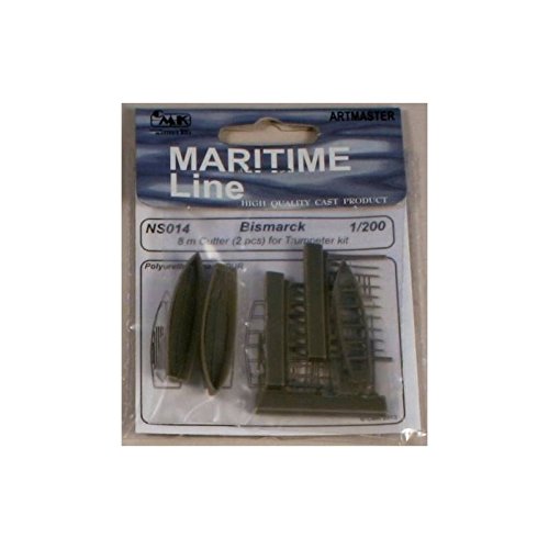 CMK NS014 - Bismarck, 8 m, Cutter für Trumpeter 1/200, 2 Stück CMK NS014 - Bismarck, 8 m, Cutter für Trumpeter 1/200, 2 Stück von CMK