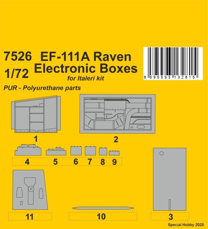 F-111A - Open Electronics Boxes [Italeri] von CMK