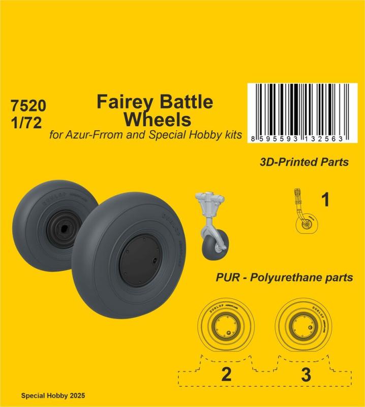 Fairey Battle - Wheels [Azur] von CMK