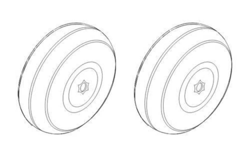 Fiat G.50-II/G.50bis - Wheels von CMK