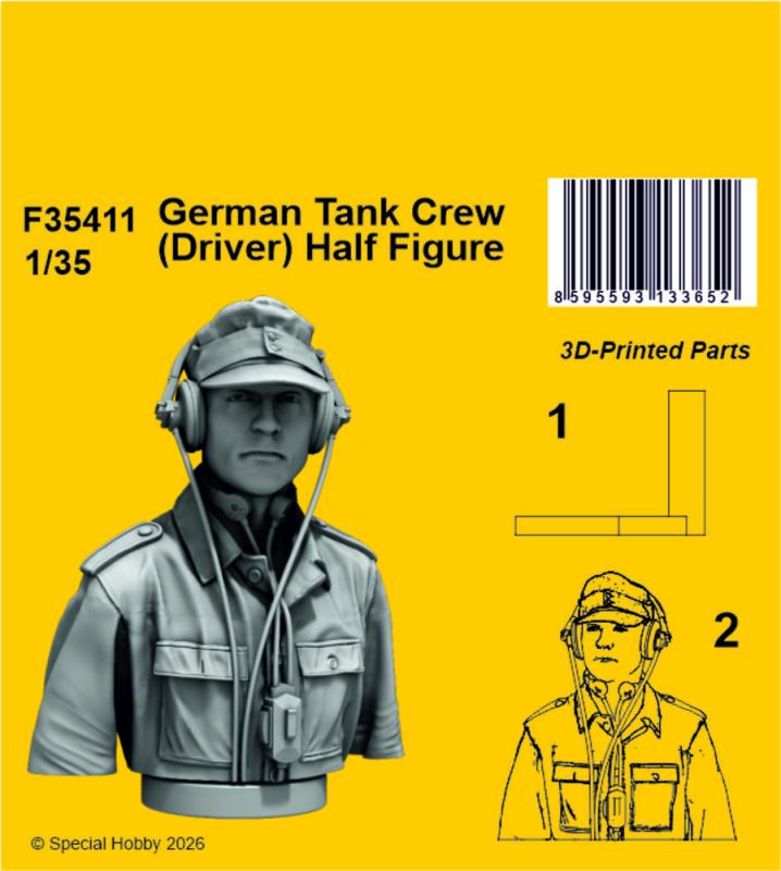 German Tank Crew (Driver) - Half Figure von CMK