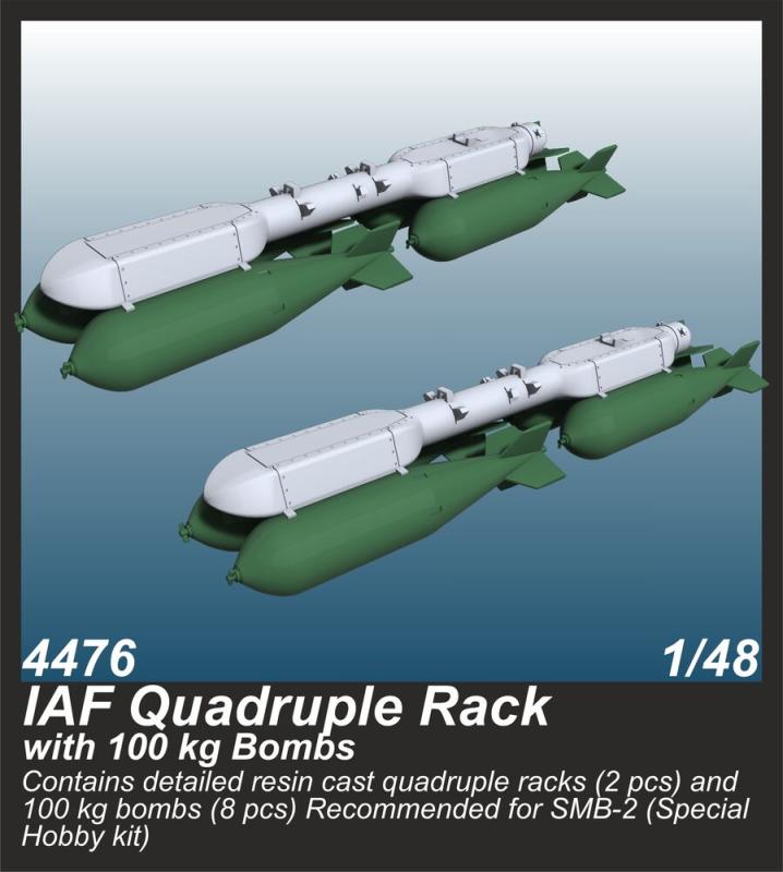 IAF Quadruple Rack with 100 kg Bombs  (2 pcs.) von CMK