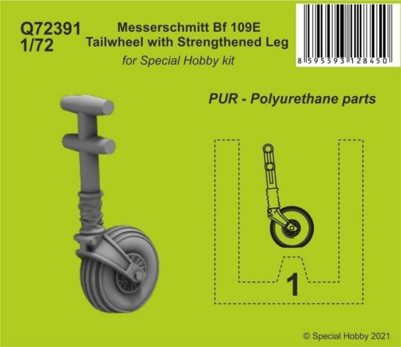 Messerschmitt Bf 109E - Tailwheel with Strengthened Leg von CMK