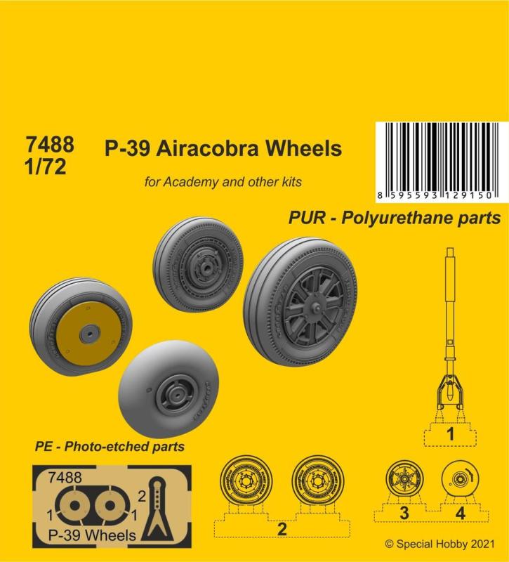 P-39 Airacobra - Wheels and Front Leg von CMK
