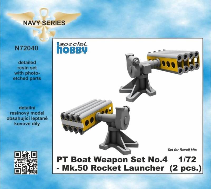 PT Boat Weapon Set No.4 - Mk.50 Rocket Launcher (2 pcs.) von CMK