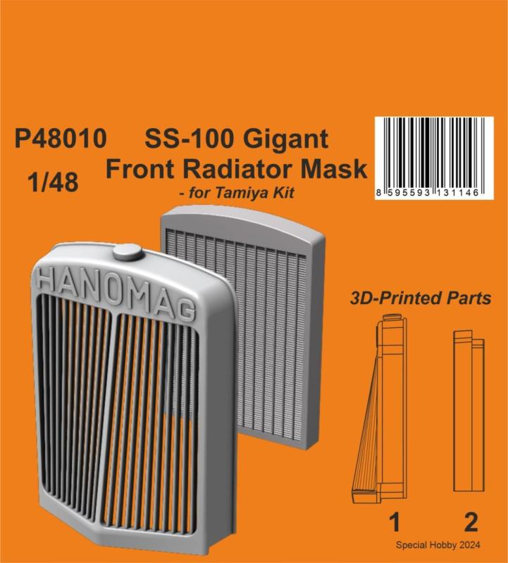 SS-100 Gigant - Front Radiator Mask von CMK
