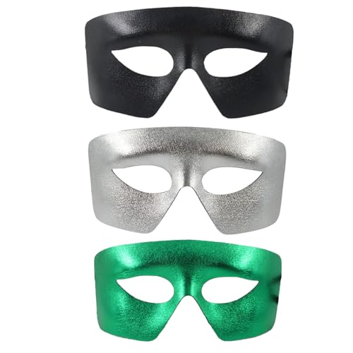 CMLLING Maskenballmaske 3-Farben-Set Cosplay-Maske Kostümparty Event Halloween CMLLING Maskenballmaske 3-Farben-Set Cosplay-Maske Kostümparty Event Halloween von CMLLING
